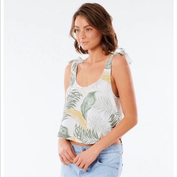 🔆RIP CURL🔆 COASTAL PALMS CAMI COASTAL PALM SHORT SET - Picture 4 of 16